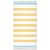Nostalgic AF-1550 Yellow Turquoise Flat Woven Terry with Fringe Towel 36x70