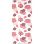 Nostalgic Prints AF-1536 Meadow Pink Printed Flat Woven Terry with Fringe Towel 36x70" 100% Cotton